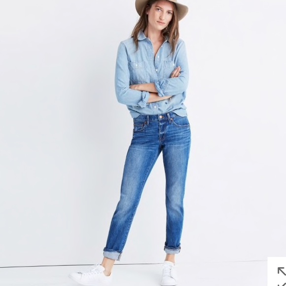 Madewell Denim - the slim boyjean in walton wash NWT